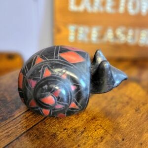 Very Rare Vintage Tonala snail Mexican stoneware bobble head snail